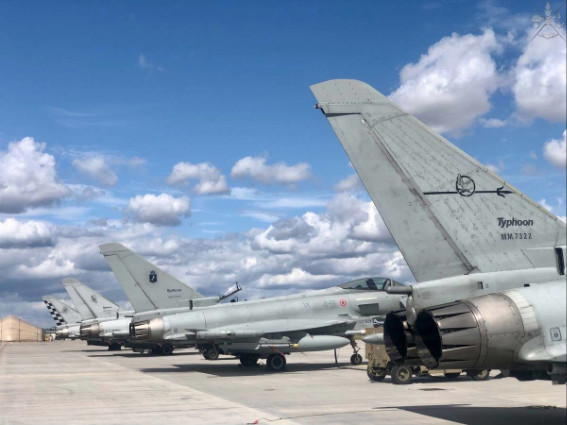 Eurofighter dell'Aeronautica Militare iniziano a proteggere lo