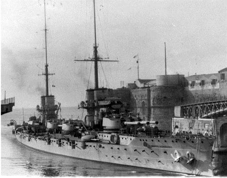 15 January 1913 The battleship Dante Alighieri Online Defense